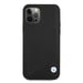 Custodia BMW per iPhone 12/12 Pro 6,1'' in pelle nera goffrata