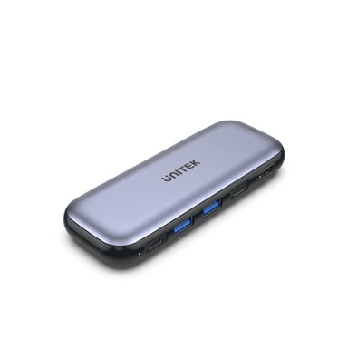 UNITEK uHUB H6 USB Tipo C 10000 Mbit/s Gris