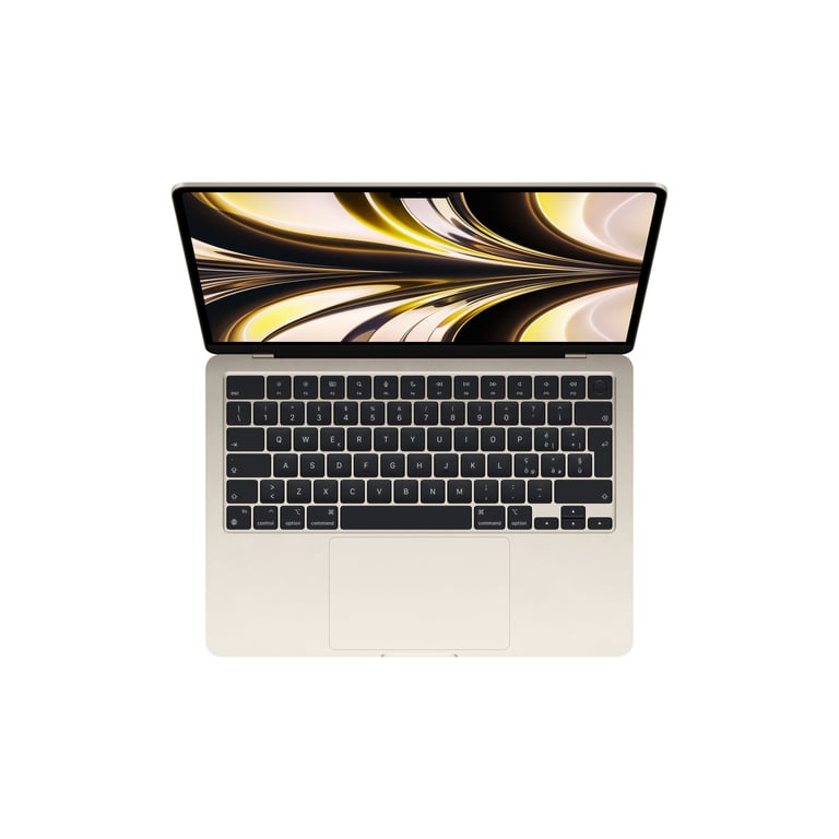 MacBook Air M2 (2022) 13.6', 3.5 GHz 256 Go 8 Go  Apple GPU 10, Lumière stellaire - QWERTY - Portugais - Très bon état