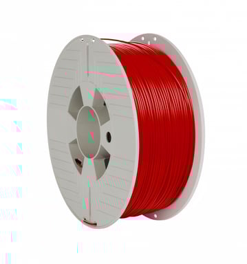 VERBATIM Bobine de Filament PLA 1,75 mm - 1 Kg (Rouge)