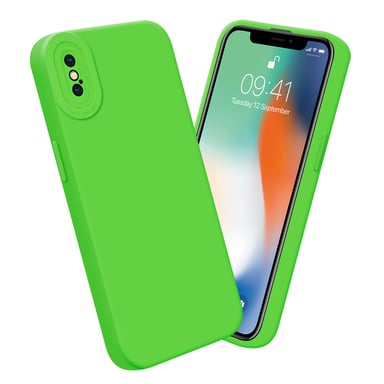 Coque pour Apple iPhone XS MAX en FLUID VERT Housse de protection Étui en silicone TPU flexible
