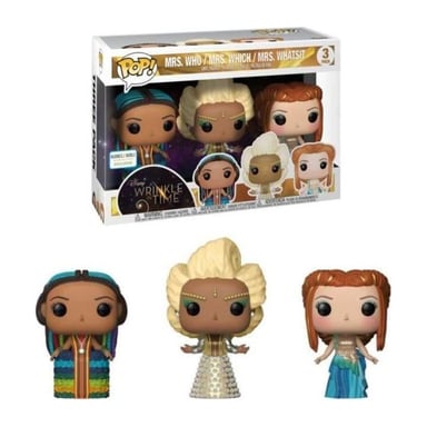 3 Figurines Funko Pop! Disney Un raccourci dans le temps The 3 Mrs. Exclusive