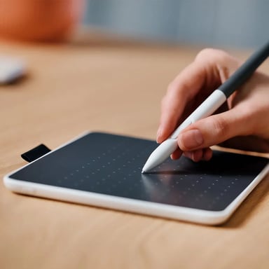 Wacom Intuos One Medium tableta digitalizadora Gris, Blanco 216 x 135 mm USB/Bluetooth