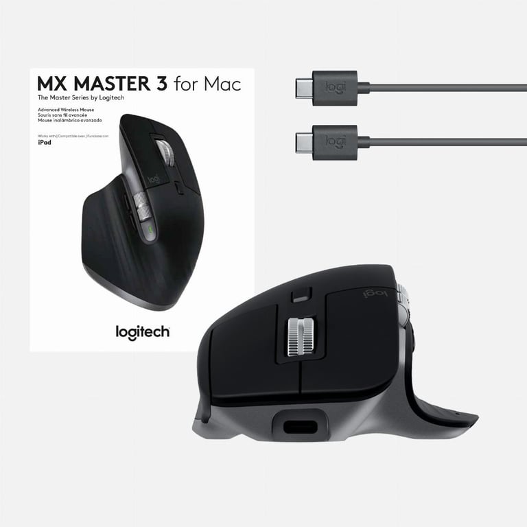 Logitech MX Master 3 para Mac Ratón diestro Bluetooth Láser 4000 DPI