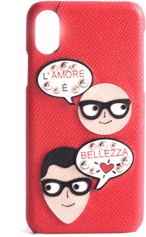 Dolce & Gabbana Coque Designers Chatting iPhone X - XS Case