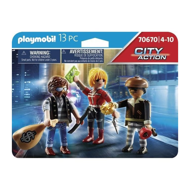 Police Equipe De Bandits City Action 70670 Playmobil La Boîte - vue 4