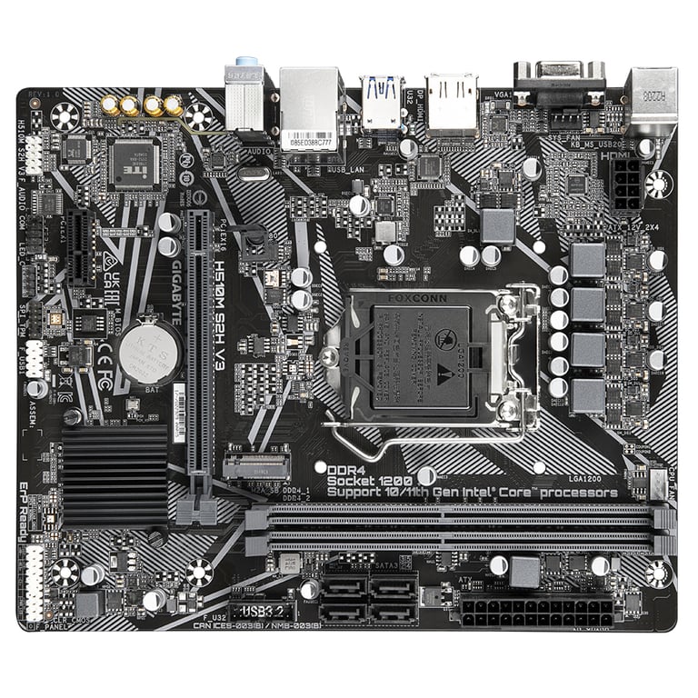 GIGABYTE H510M S2H V3 carte mère Intel H470 Express LGA 1200 Socket H5 micro ATX Neuf - vue 2