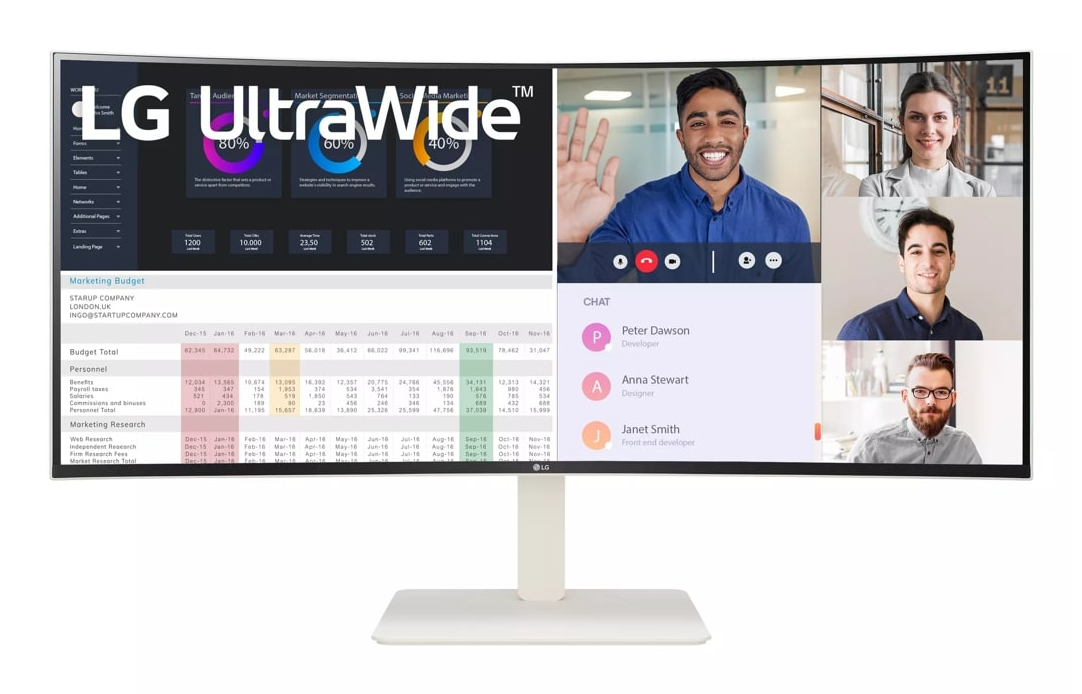 Ecran PC 4K ULTRAWIDE 38WR85QC W Incurvé 38'' IPS - vue 3