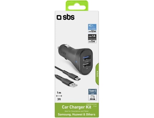 Kit di ricarica per auto USB-Tipo C - SBS