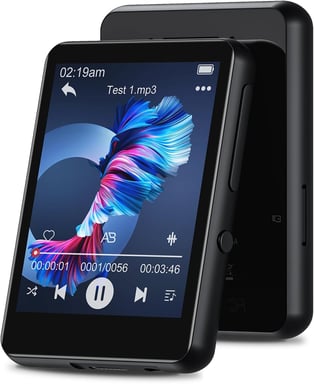 Lecteur MP3 de 2,4 pouce 32 Go avec Bluetooth 5.0 noir