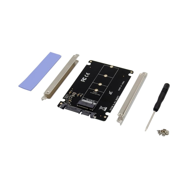 Adaptateur MicroConnect M.2 B Key vers SATA 2.5 – Compatible M.2 2230/2242/2260/2280 - vue 2