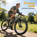Vélo électrique Toofly G73w pour adultes, batterie amovible 48 V 13 Ah, Shimano 7 vitesses - Gris