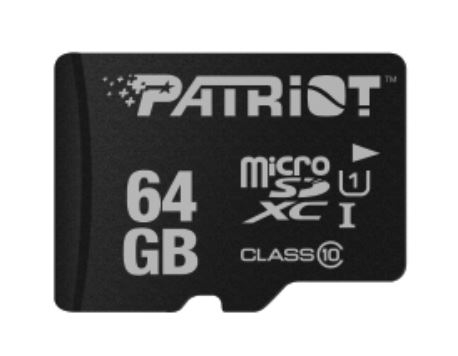 Memoria Patriot PSF64GMDC10 64 GB di memoria flash MicroSDXC UHS-I Classe 10