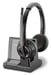POLY W8220/A, Auricular inalámbrico UC Diadema Oficina/Centro de llamadas Bluetooth Negro