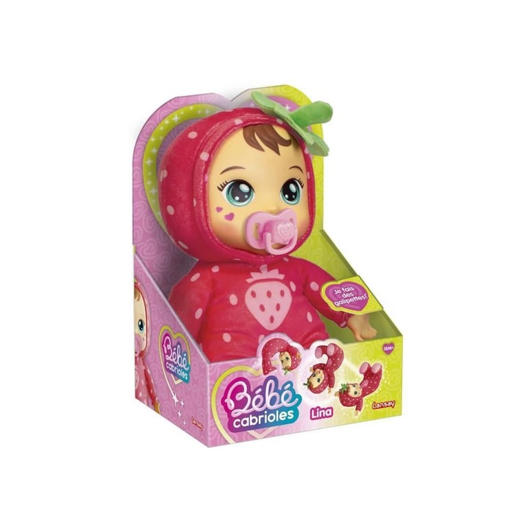 Poupon LANSAY Mon bébé cabrioles Lina la fraise Dès - vue 3