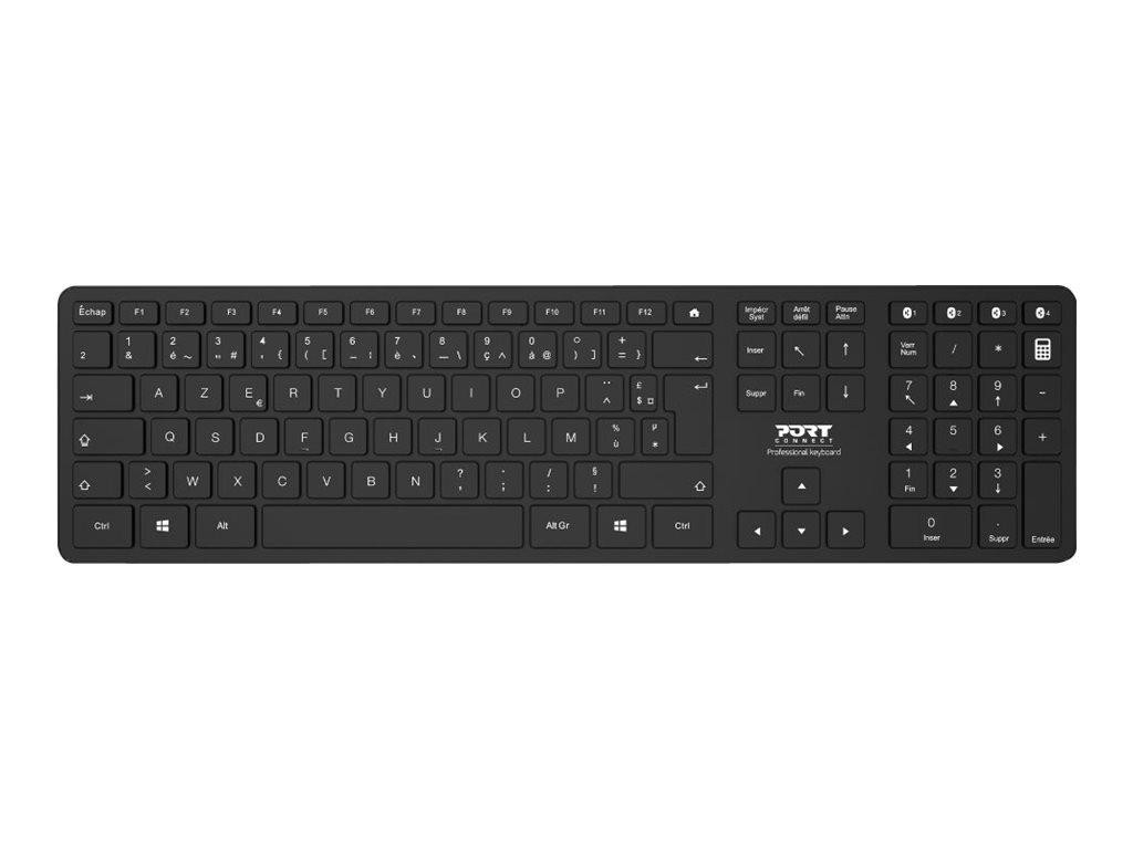 Port Designs 900907-FR clavier Souris incluse Bluetooth AZERTY Français Noir - Neuf