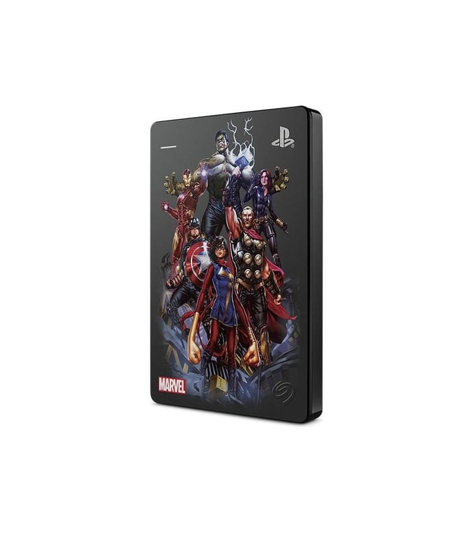 SEAGATE - Disque Dur Externe Gaming PS4 - Marvel Avengers Team