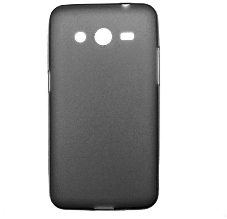 Coque silicone unie compatible Givré Noir Samsung Galaxy Core 2