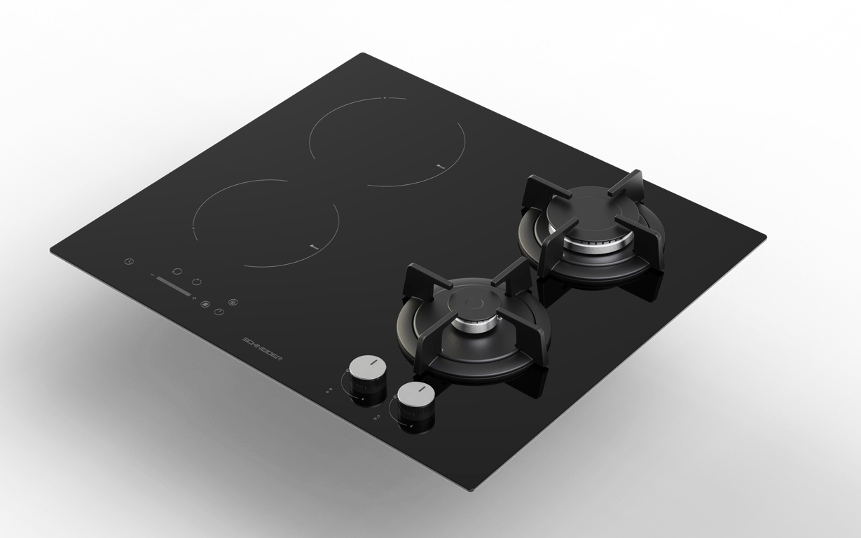 Schneider SCTGI622SM Table de cuisson mixte Neuf - vue 2