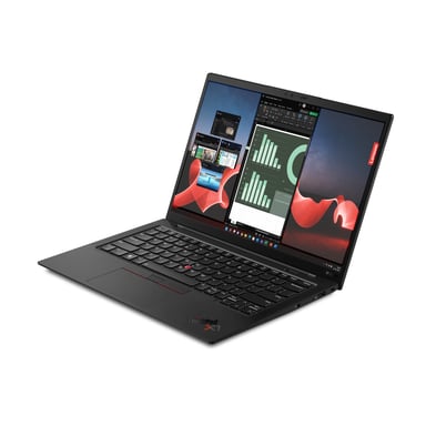 Lenovo ThinkPad X1 Carbon Gen 11 Intel® Core™ i7 i7-1355U Ordinateur portable 35,6 cm (14'') WUXGA 32 Go LPDDR5-SDRAM 1 To SSD Wi-Fi 6E (802.11ax) Windows 11 Pro Allemand Noir