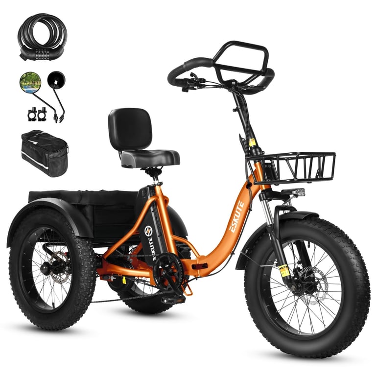 Vélo électrique ESKUTE T302 Pro 48V20.8Ah Pliable Freins à disque Accessoires Neuf