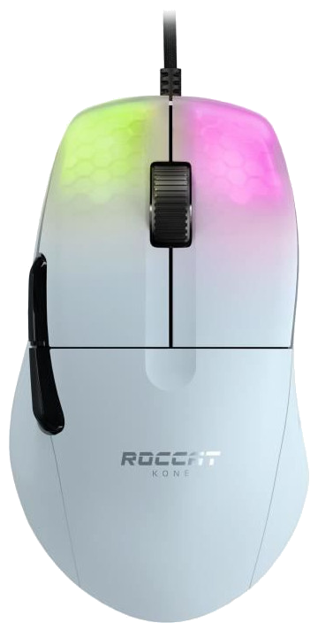 ROCCAT Souris de jeu ergonomique ultraperformante Kone One Pro White