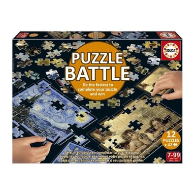 Puzzle - EDUCA - Battle Art - 12 puzzles - 42 pieces - Pour enfants a partir de 7 ans
