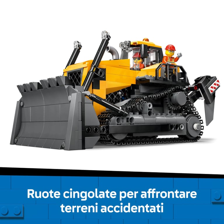 LEGO City Le Bulldozer Jaune 60466 - vue 6