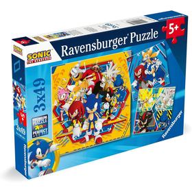 Puzzles 3x49 pièces : Sonic Ravensburger France - vue 4