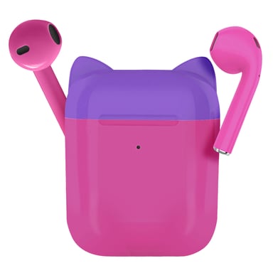 Écouteurs sans fil Bluetooth pour Enfant Volume sécurisé Microphone Rose