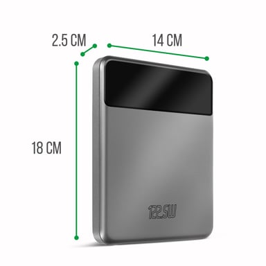 4smarts Slim Polímero de litio 20000 mAh Gris