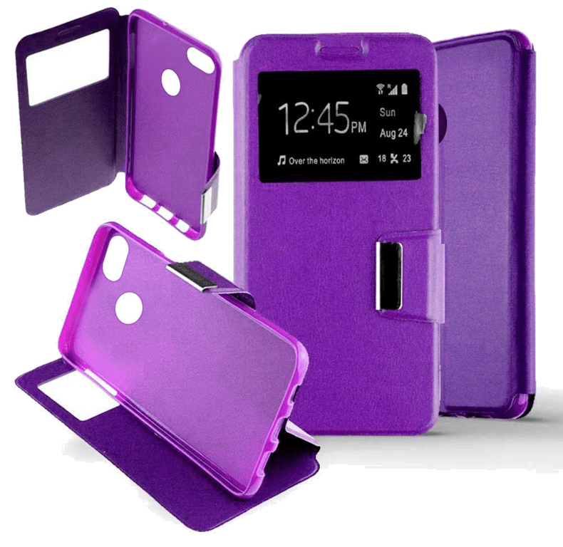 Etui Folio compatible Violet Huawei P9 Lite Mini