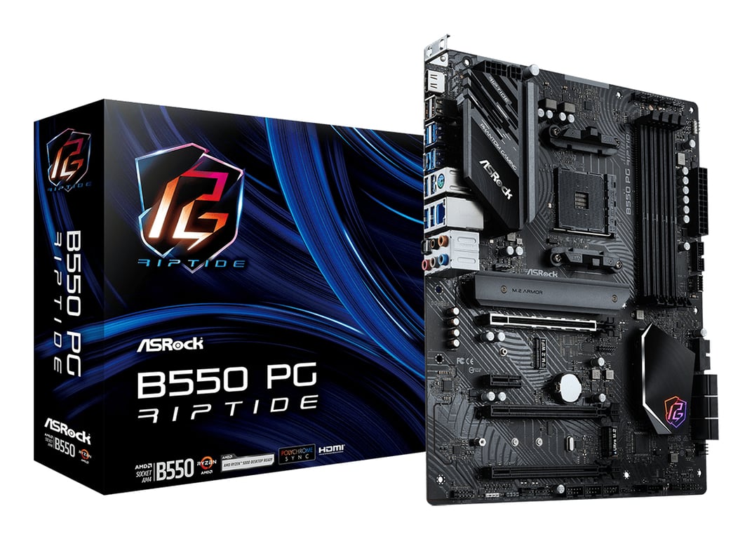ASRock B550 PG Riptide - vue 3