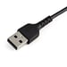 StarTech.com Cable Resistente USB-A a Lightning de 30 cm Negro - Cable de Sincronización y Carga USB Tipo A a Lightning con Fibra de Aramida Resistent