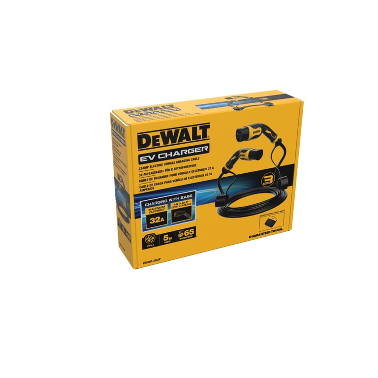 Câble de charge pour voiture électrique 22Kw Dewalt - vue 3