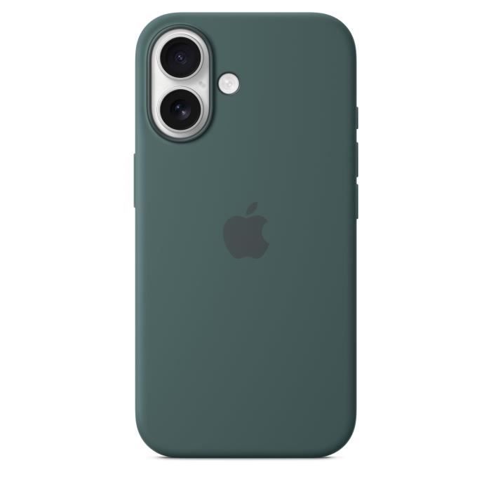 Apple Silicone Case with MagSafe Vert Lacustre iPhone 16 - vue 6