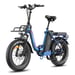 Bicicleta eléctrica plegable FAFREES F20 Max con batería LG de 48 V y 30 Ah y pantalla LCD - azul