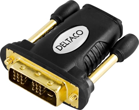 Deltaco HDMI-11 adattatore per inversione del genere dei cavi 19-pin HDMI DVI-D Nero (Deltaco videoadapter - HDMI Type A hun)