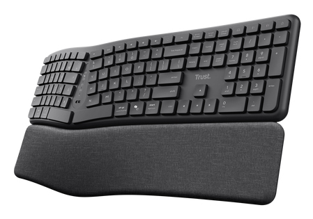 Trust Keyra Clavier sans fil multi-appareils ergonomique