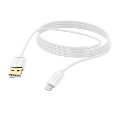 Cable de carga/datos, Lightning, 3 m, blanco