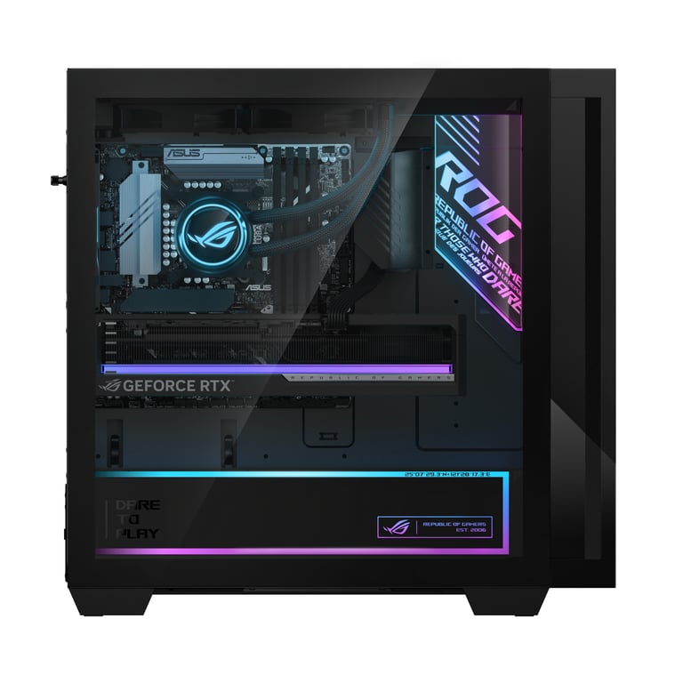 ASUS ROG G700 G700TF 7265KF225W Intel Core Ultra 7 265KF DDR5 SDRAM SSD NVIDIA GeForce RTX 5070 Ti Windows 11 Home Tower PC Neuf - vue 2