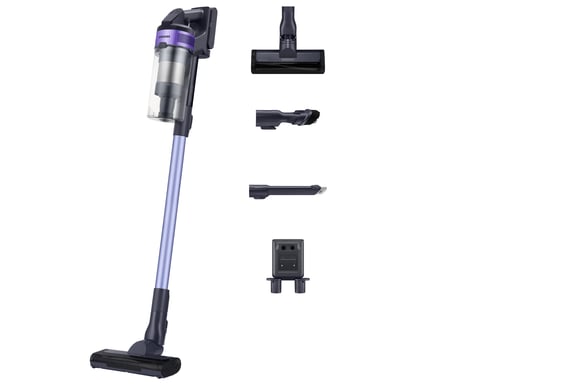 Samsung VS15A6031R4 Aspirateur balai Batterie Sec Cyclonique Sans sac 0,8 L 410 W Noir, Violet