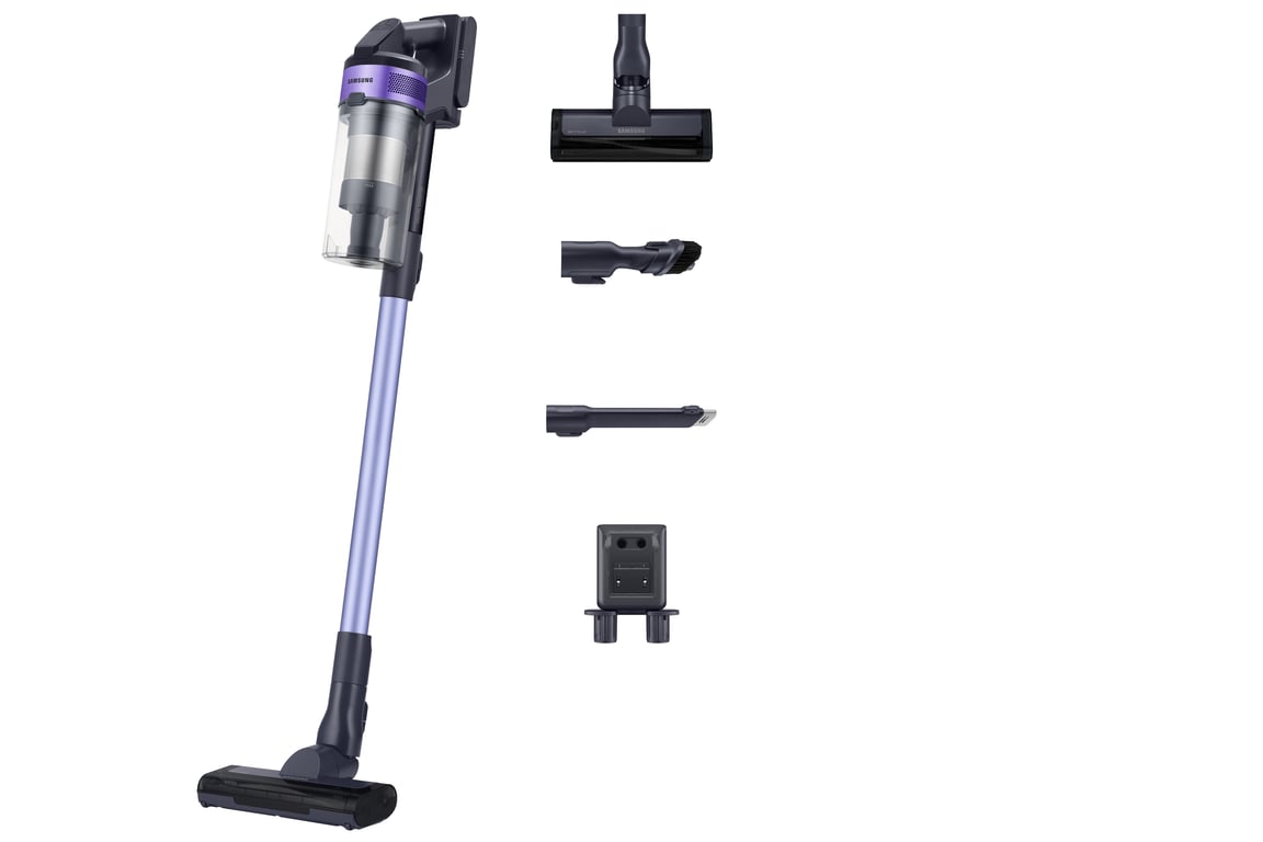 Samsung VS15A6031R4 Aspirateur balai Batterie Sec Cyclonique Sans sac 0,8 L 410 W Noir, Violet - Neuf