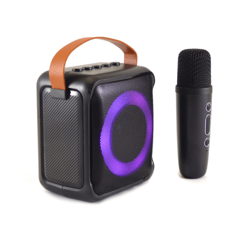 Mini-enceinte Bluetooth KARAOKE noire
