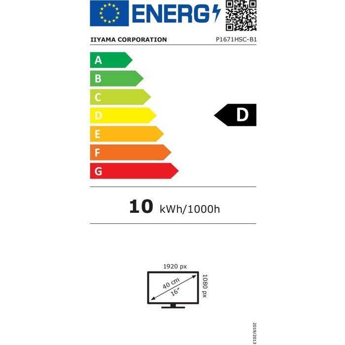 iiyama 15.6 LED P1671HSC B1 - vue 7