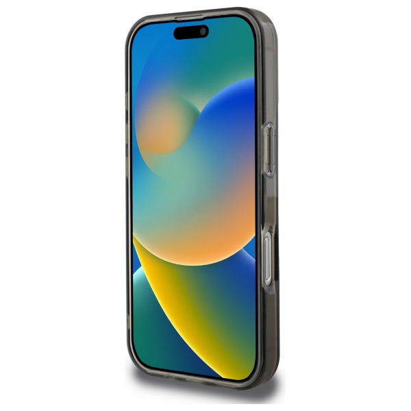 Guess Étui pour iPhone 16 Pro Max 6.9 noir étui rigide IML Glitter Circle MagSafe - vue 3