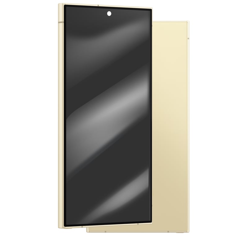 Écran Complet AMOLED pour Galaxy S24 Ultra Service Pack avec Châssis Jaune - Neuf