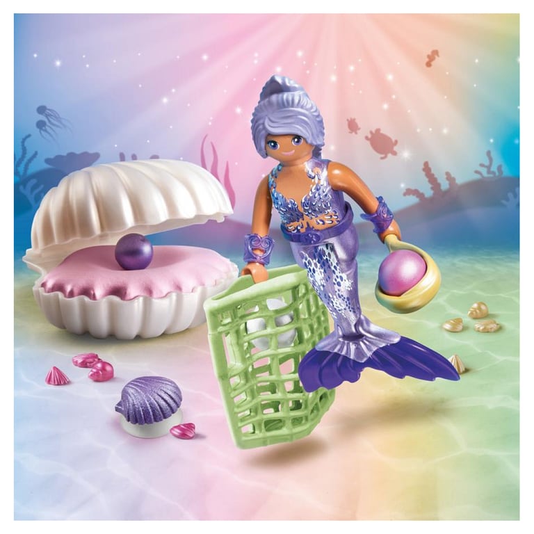 Coffret PLAYMOBIL Sirène avec Coquillage et Perles Magiques - Neuf