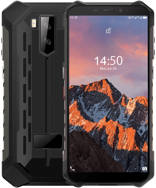 Smartphone Incassable Android 10 Antichoc 5.5 Pouces Full HD 4Go+64Go IP69 Noir YONIS