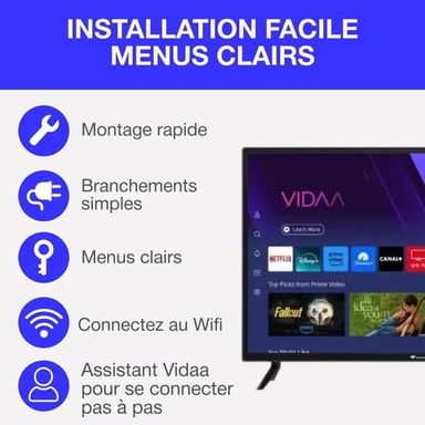 TV HD - 32'' (81 cm) - Smart Vidaa - Wifi Bluetooth - 3xHDMI - 2xUSB - CELED32SVHD25B6